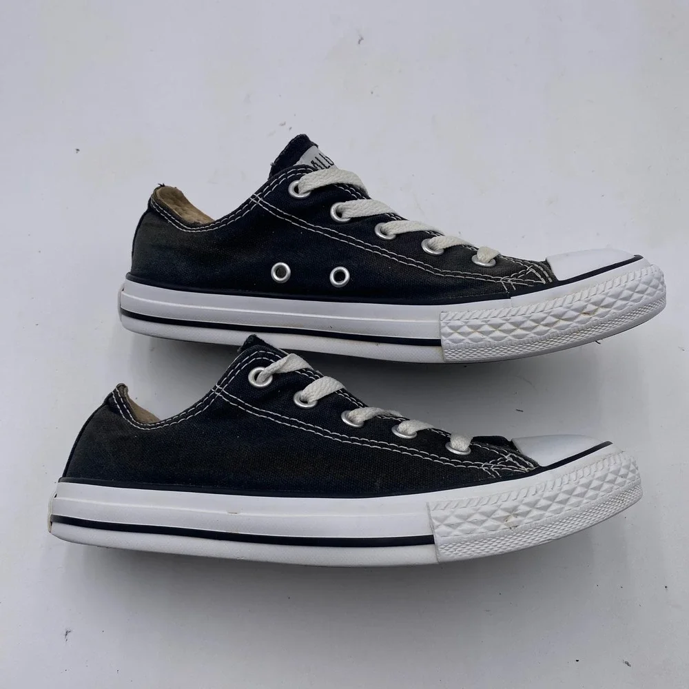Converse Chuck Taylor All Star Low Sneakers Youth‎ 3 Black Canvas 3J235 Classic